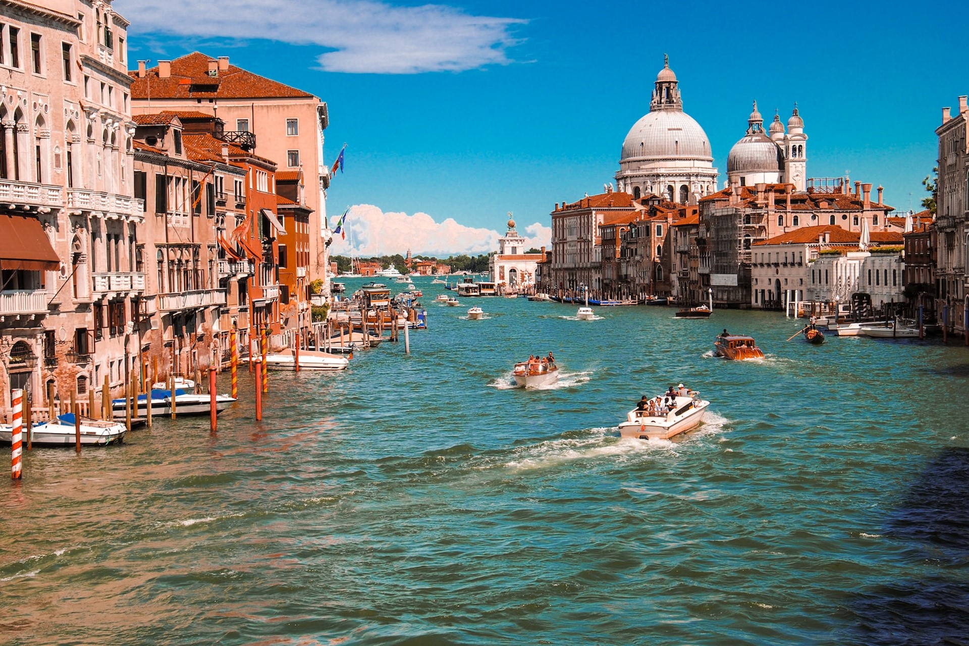 L'une des artères maritimes principales de Venise.