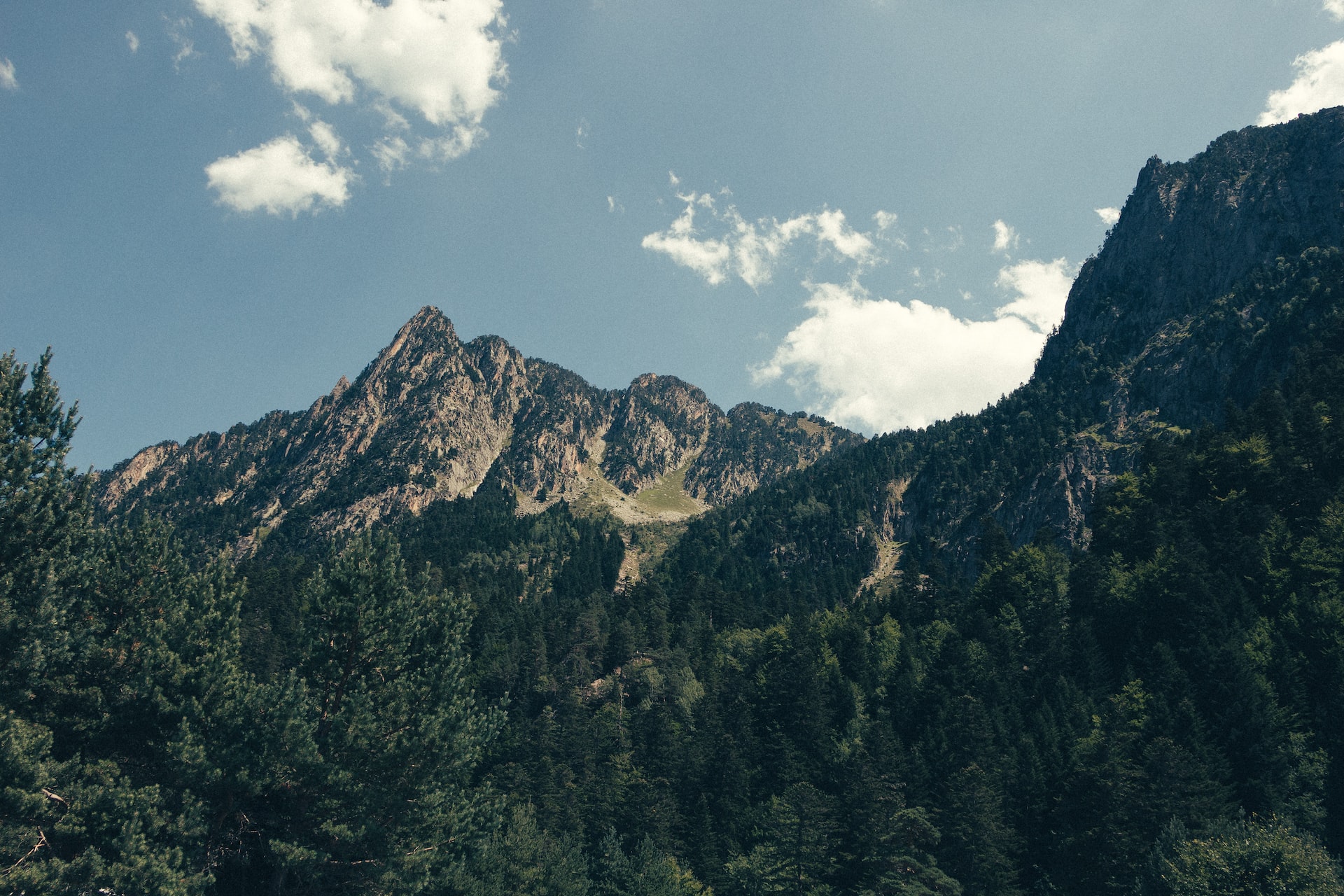 Les Pyrénées, les montagnes au sud de la France.