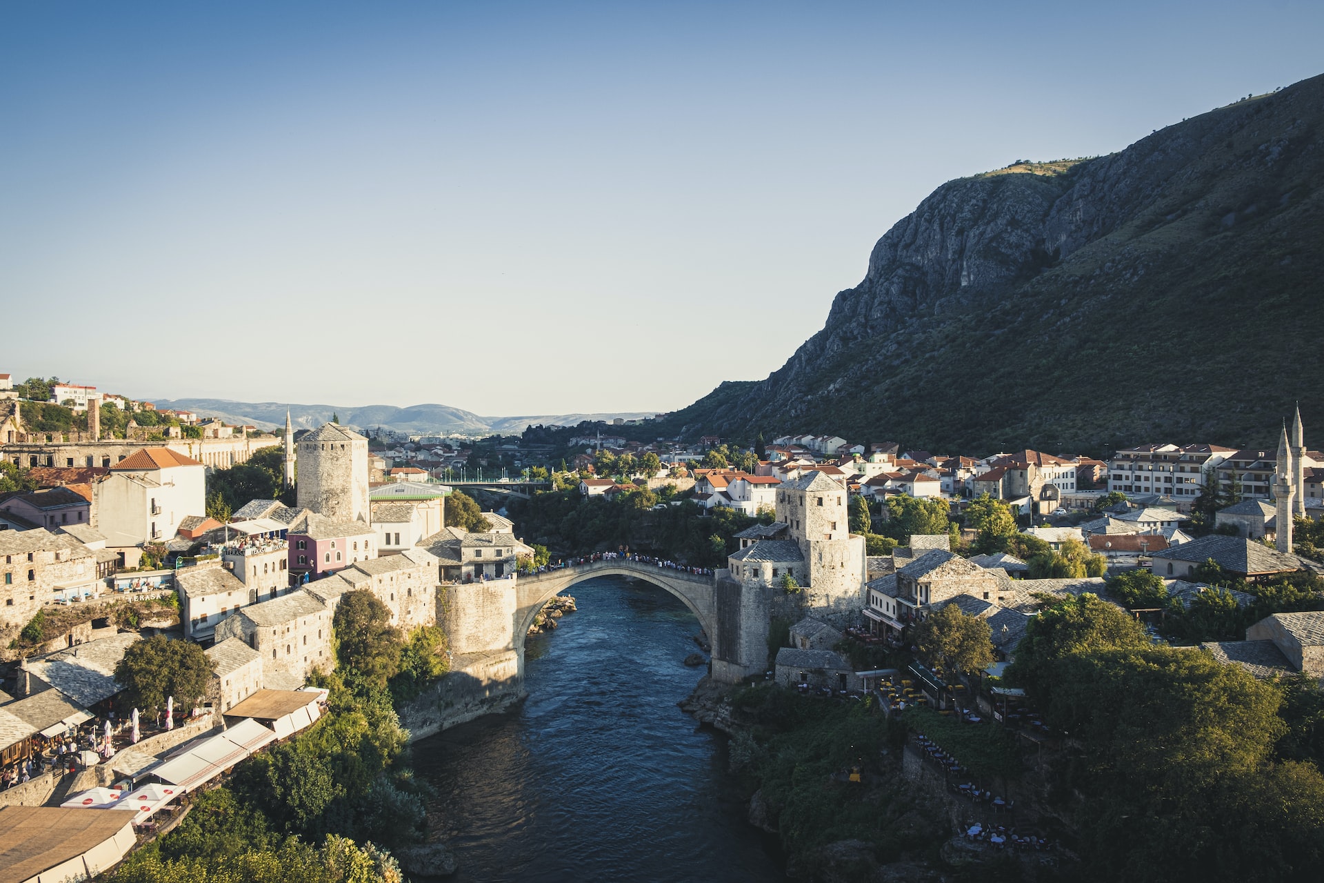 Vu sur la ville de Mostar