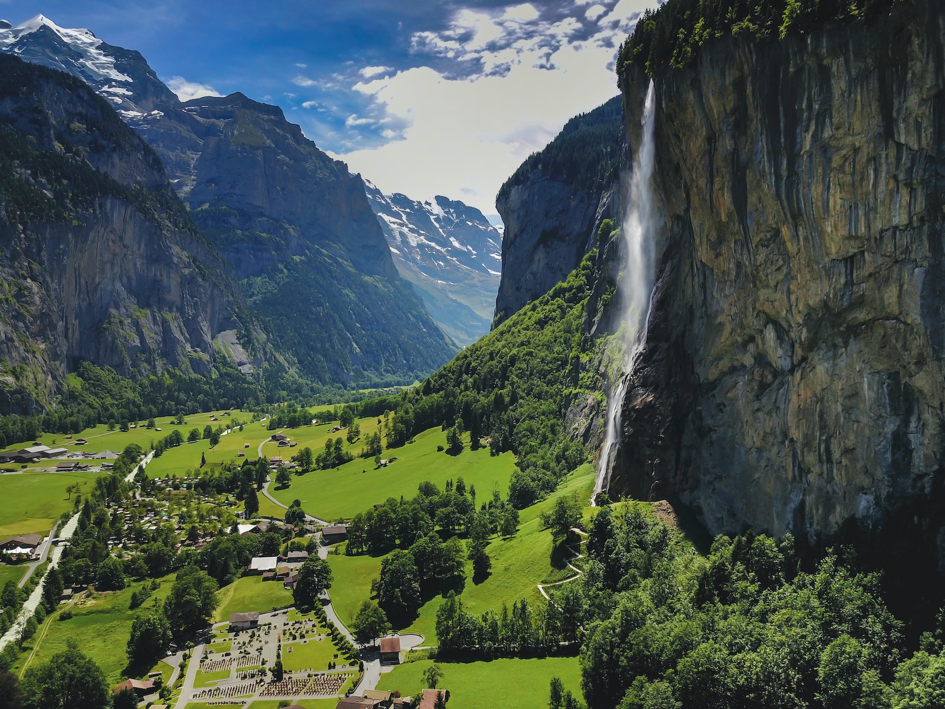 Un village montagnard.