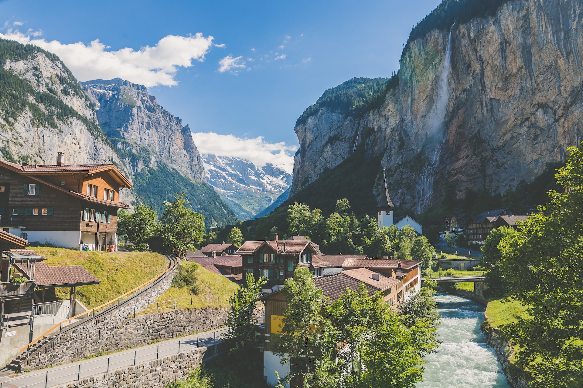 Un village montagnard.