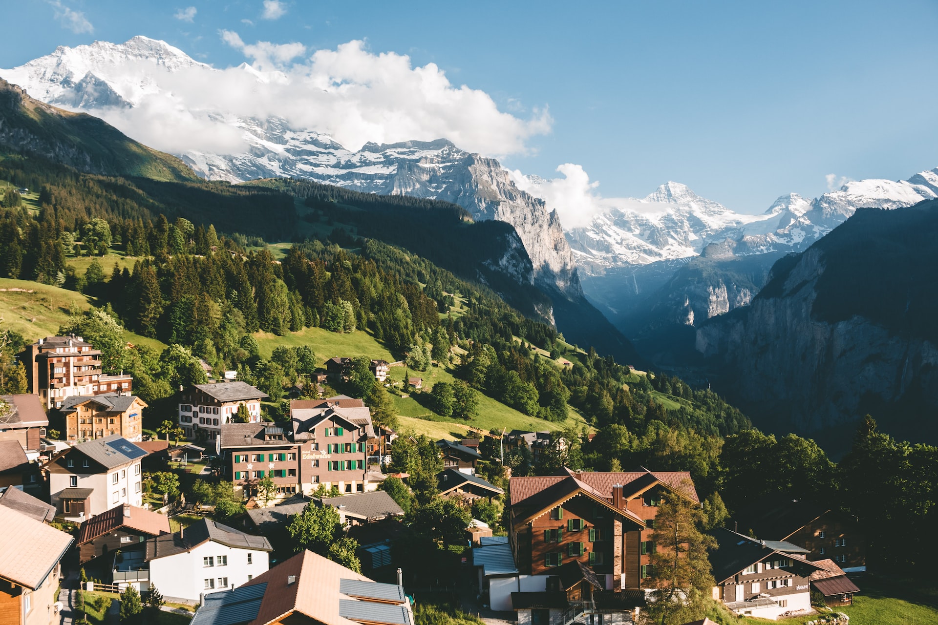 Un village montagnard.